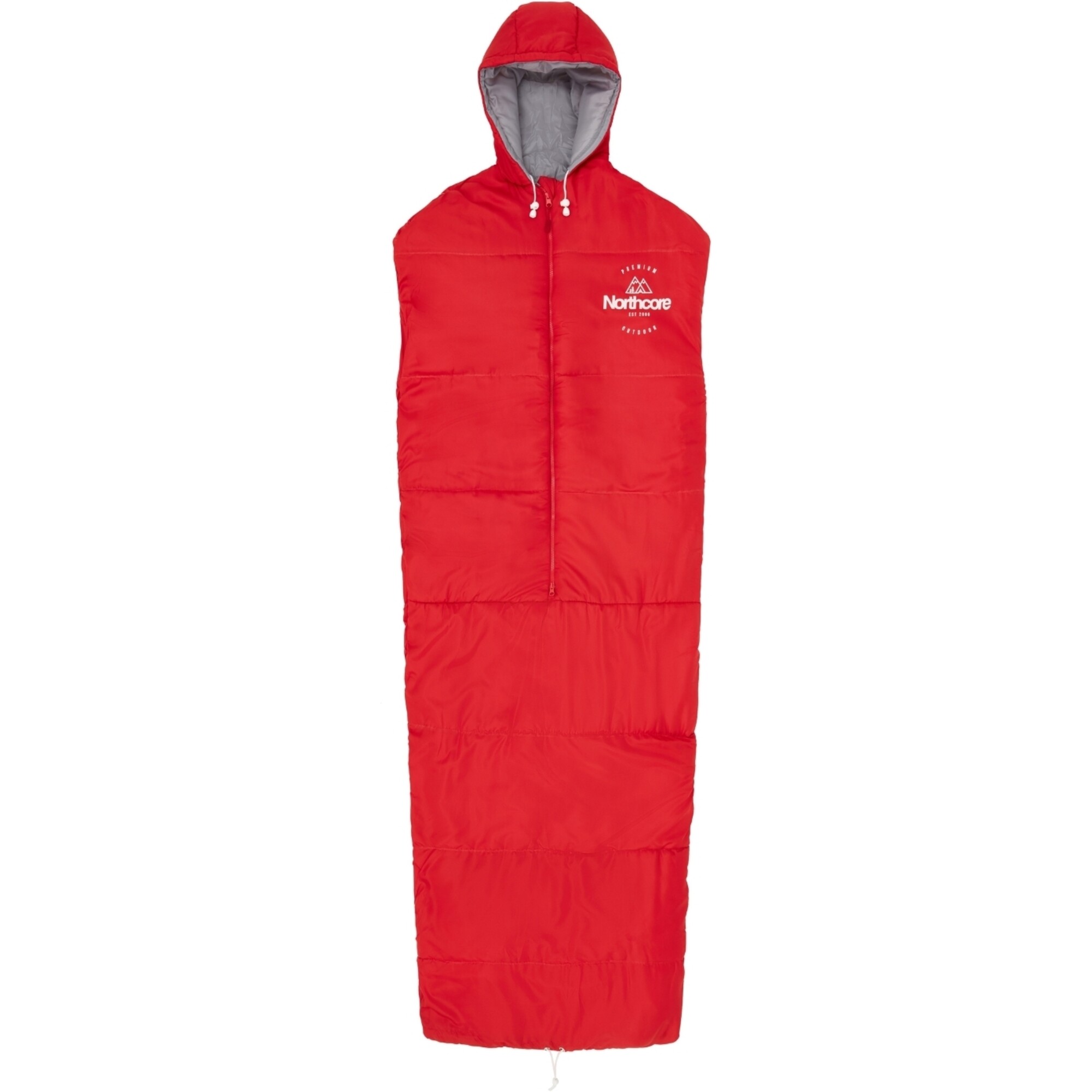 2024 Northcore Convertible Sleeping Bag NOCO126AB Red Accessories